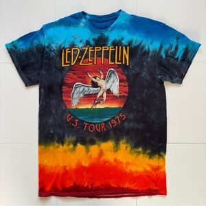 Led-Zeppelin 1975 U.S. Concert Tour Tie Dye T-Shirt